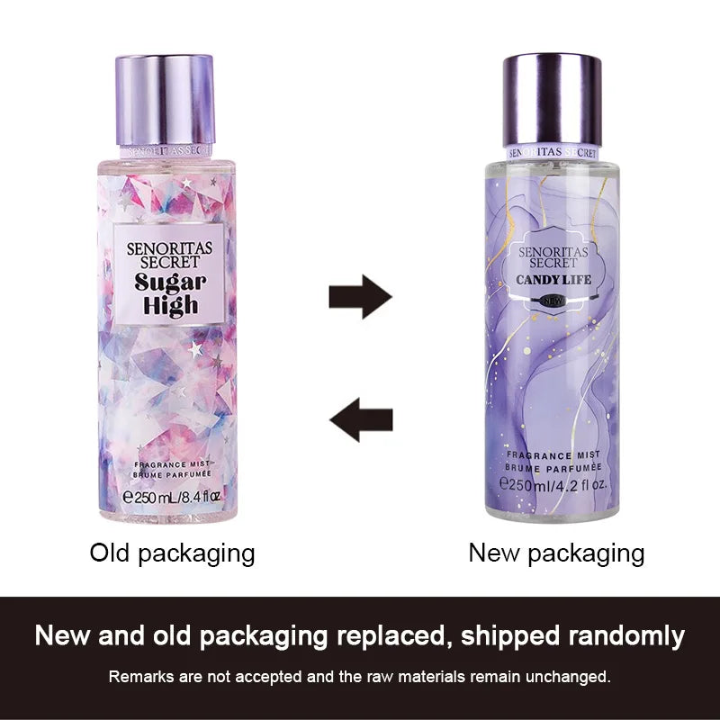 Body Spray Flower Fruit Lasting Perfume 250ml