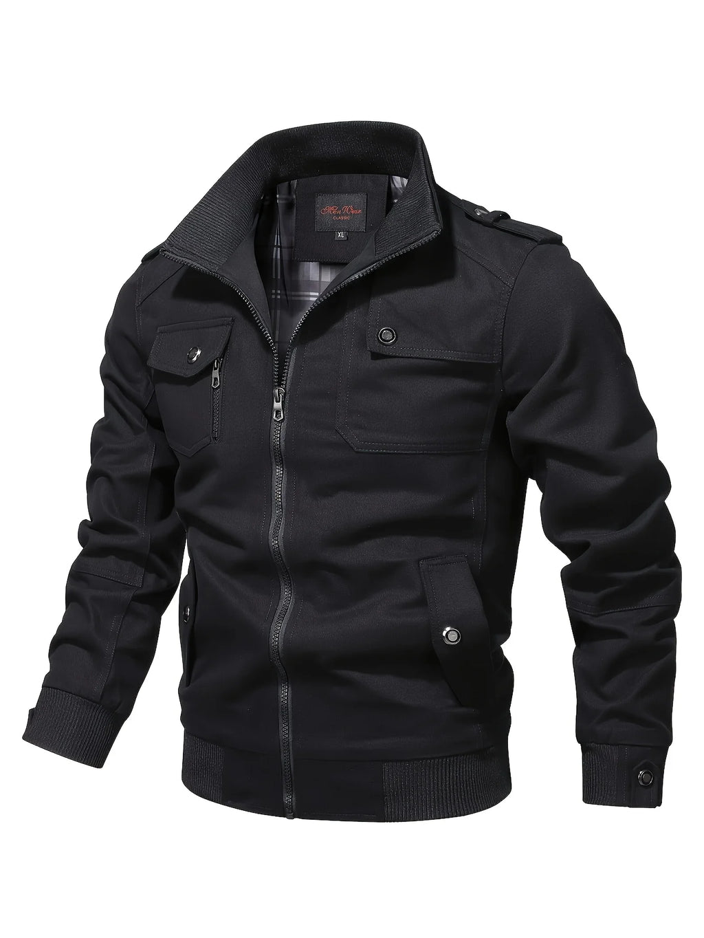 Men's standing collar workwear jacket casual jacket