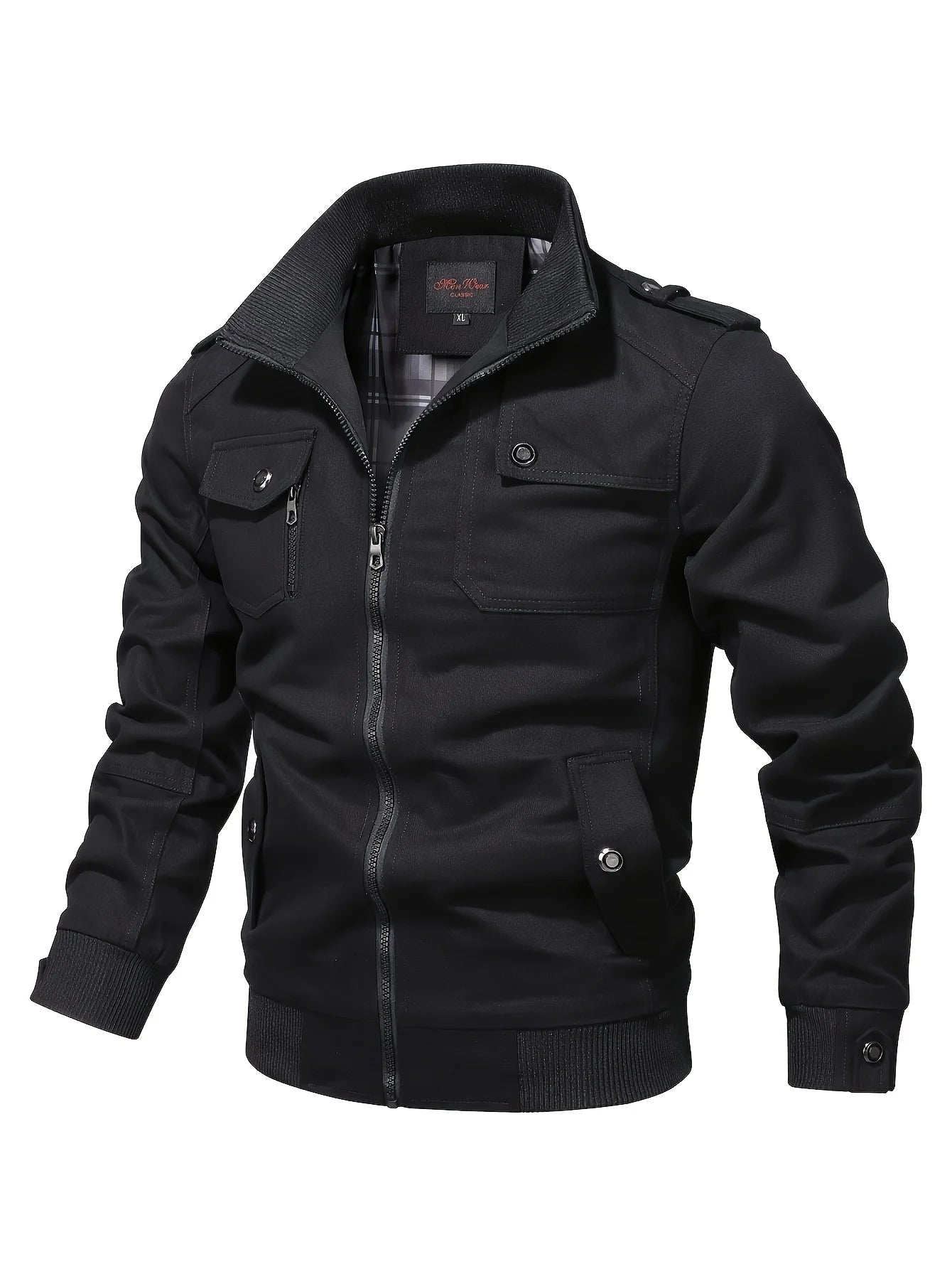Men's standing collar workwear jacket casual jacket