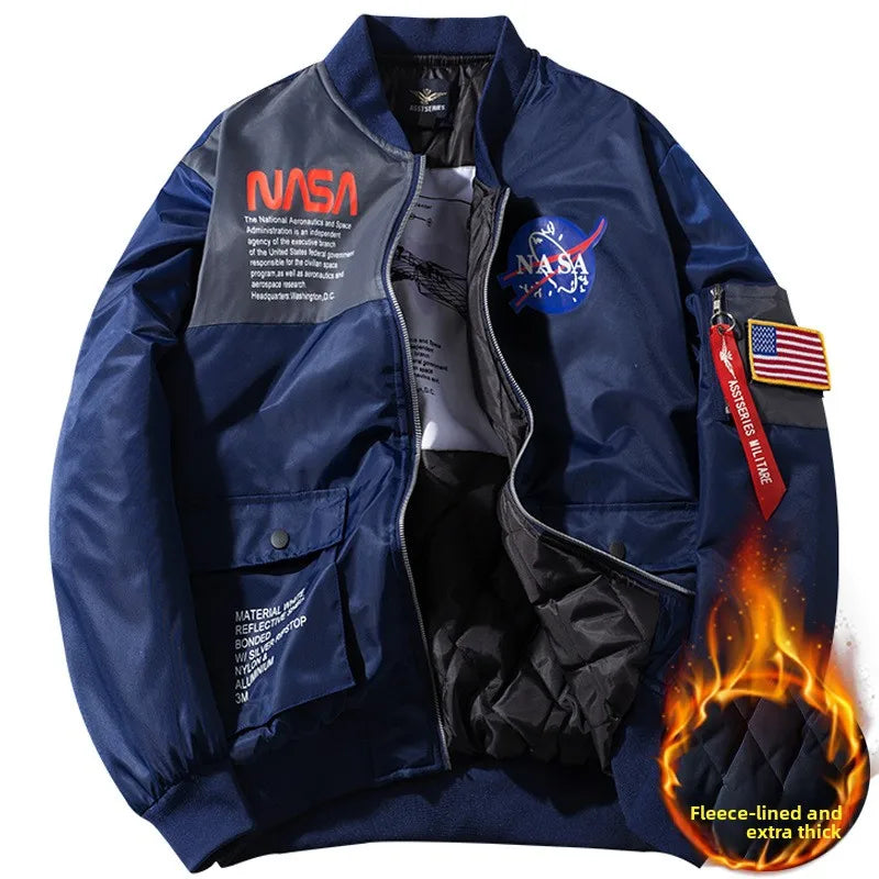 plus Size Men's Casual Baseball Jaet Autumn Winter New Sle Loose Fit Pilot Coat Youth ulari Windproof Outerwear