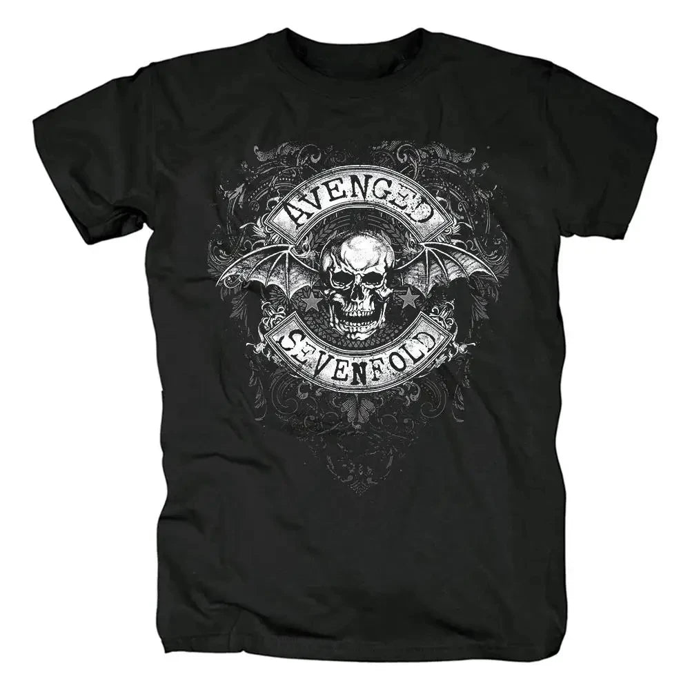 men Harajuku Metalcore Avenged Sevenfold Rock T Shirt Hip Hop Streetwear T Shirt Heavy Metal Plus Size T Shirt Women 62446
