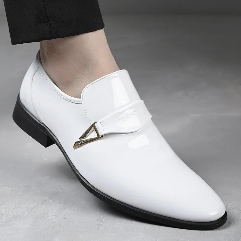 White Leather Shoes for Men