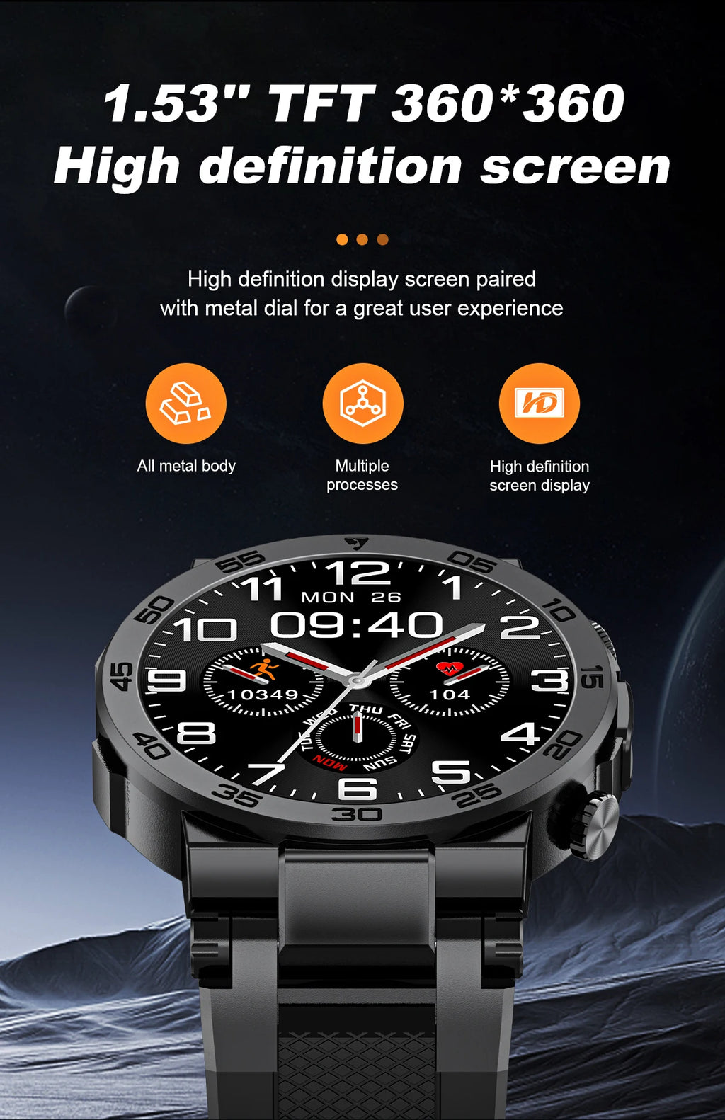 LIGE Fashion LED Flashlight Smart Watch For Men Custom Watch Face Bluetooth Call  Bracelet Sport Blood Oxygen Monitor Smartwatch
