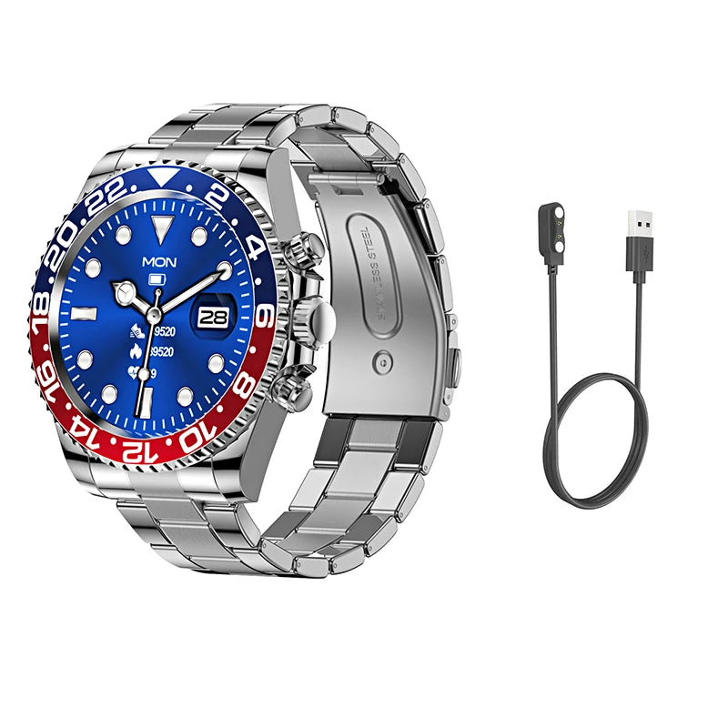 Smart Watch Man Aiweile AW12 High-End Luxury Smartwatch Fitness Tracker Sport Business Bluetooth Call for Xiomi IOS DIY Faces