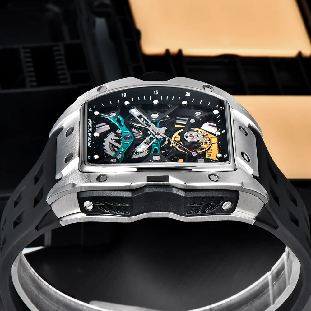 2024 Pagani Design new men's watch 50 meter waterproof stainless steel case luminous dial fashionable men's mechanical watch