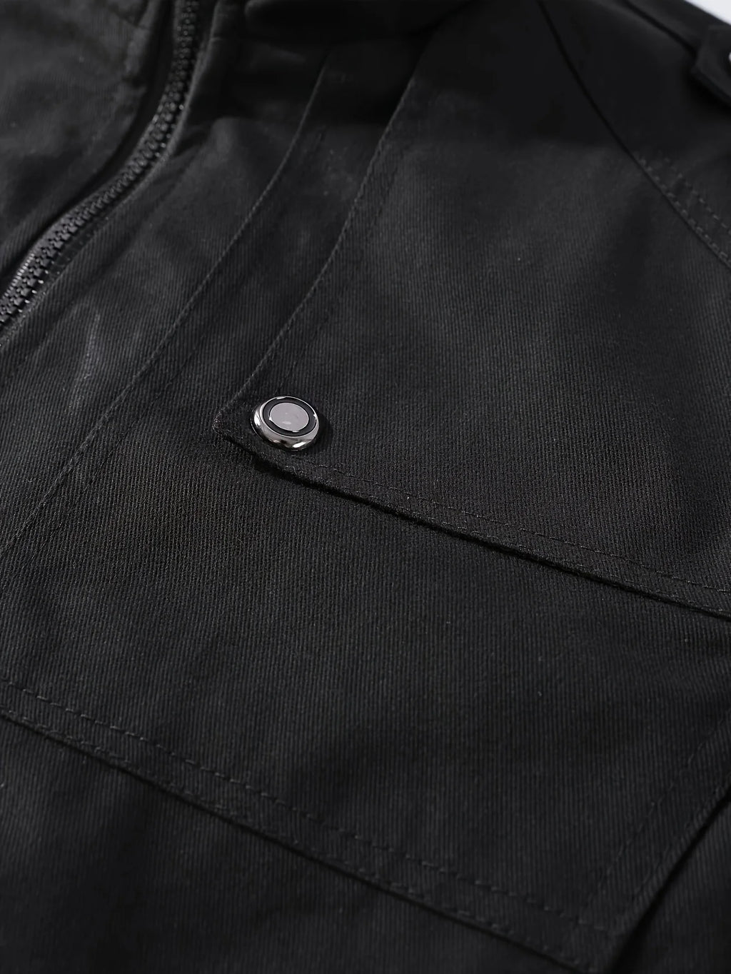 Men's standing collar workwear jacket casual jacket