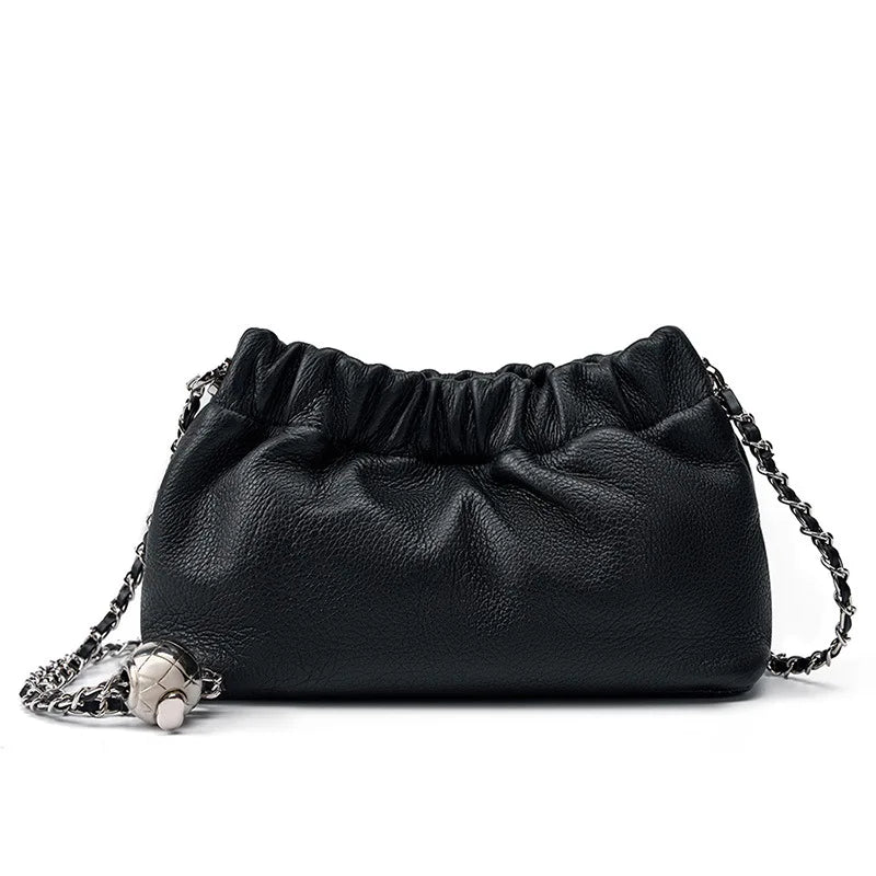 Genuine leather cloud bag Shoulder Bag