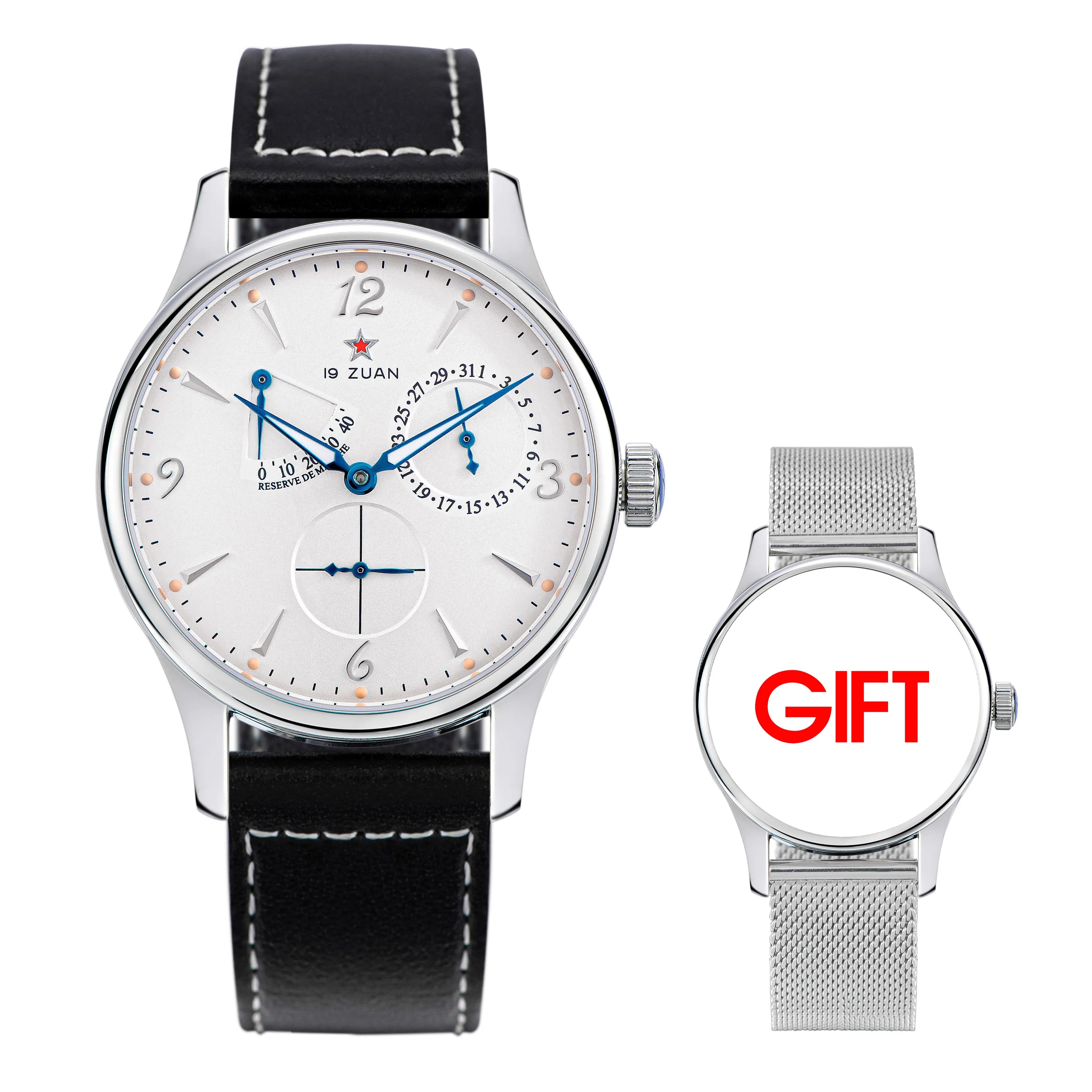 1963 40mm Pilot Watch of Men Automatic Mechanial Wristwatches Sapphire Crystal Waterpoorf Retro with Seagull ST1780 Movement New