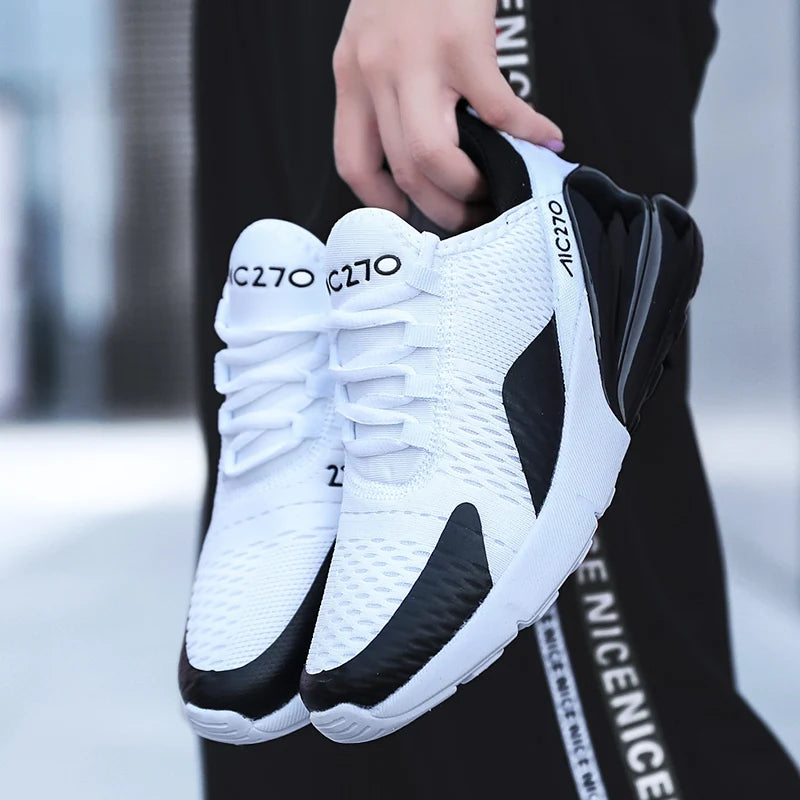 Shoes Men's 2025 Spring New Lightweight Non-slip Fashion Trend All-match Casual Soft Bottom Shock Absorption Running Sports