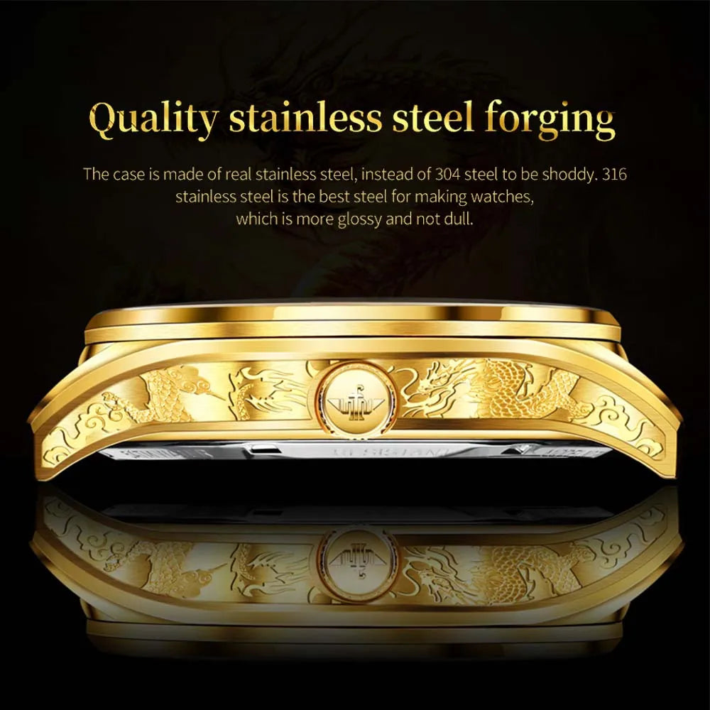 OUPINKE Original Genuine Watch Luxury Tourbillon Mechanical Business Men's Watch Automatic Mechanical Fashion Wristwatch Clock