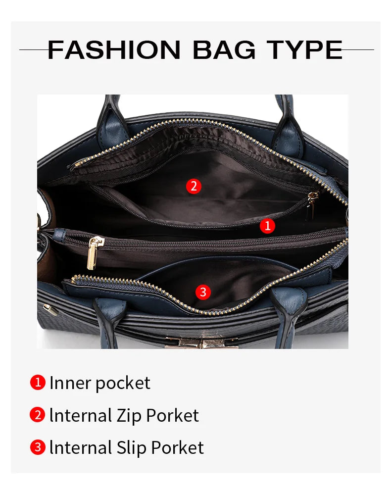 New style women's leather handbag