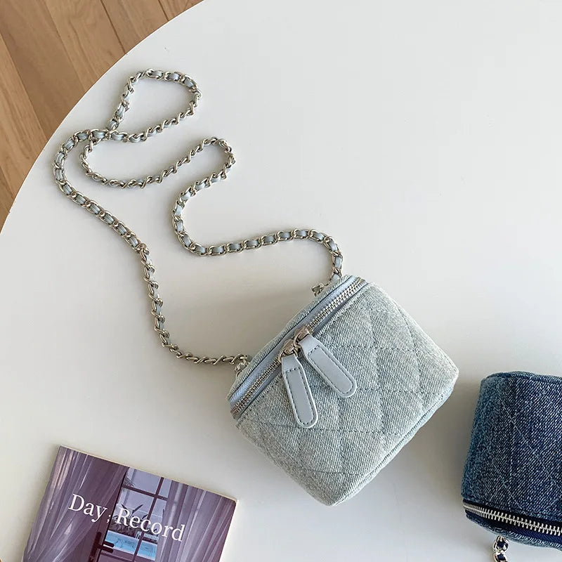 Mini Denim Crossbody Bags for Women
