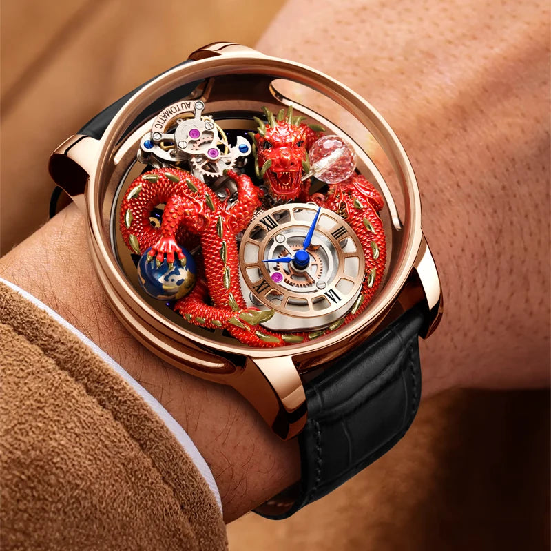 2024 New PINDN Jaco&Co Brand Watch Men's Leather Sports Watch Men's Quartz Watch Chronograph Men's Clock Relogio Masculino
