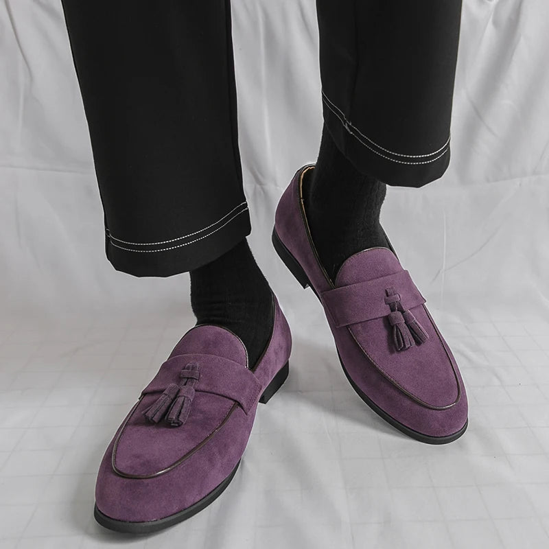 High Quality Leather Loafers Shoes Men Fashion Tassel Classic Original Man Casual Shoes Comfortable Office Business Party Shoes