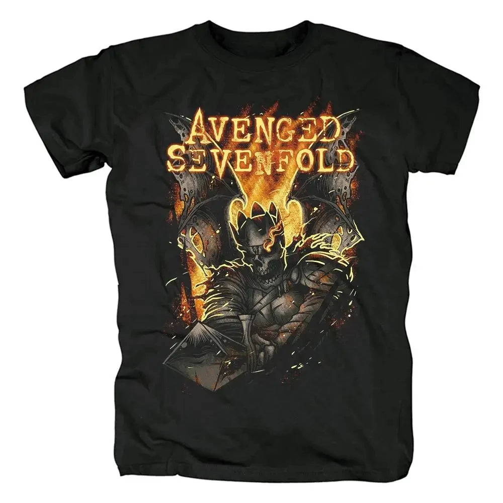 men Harajuku Metalcore Avenged Sevenfold Rock T Shirt Hip Hop Streetwear T Shirt Heavy Metal Plus Size T Shirt Women 62446
