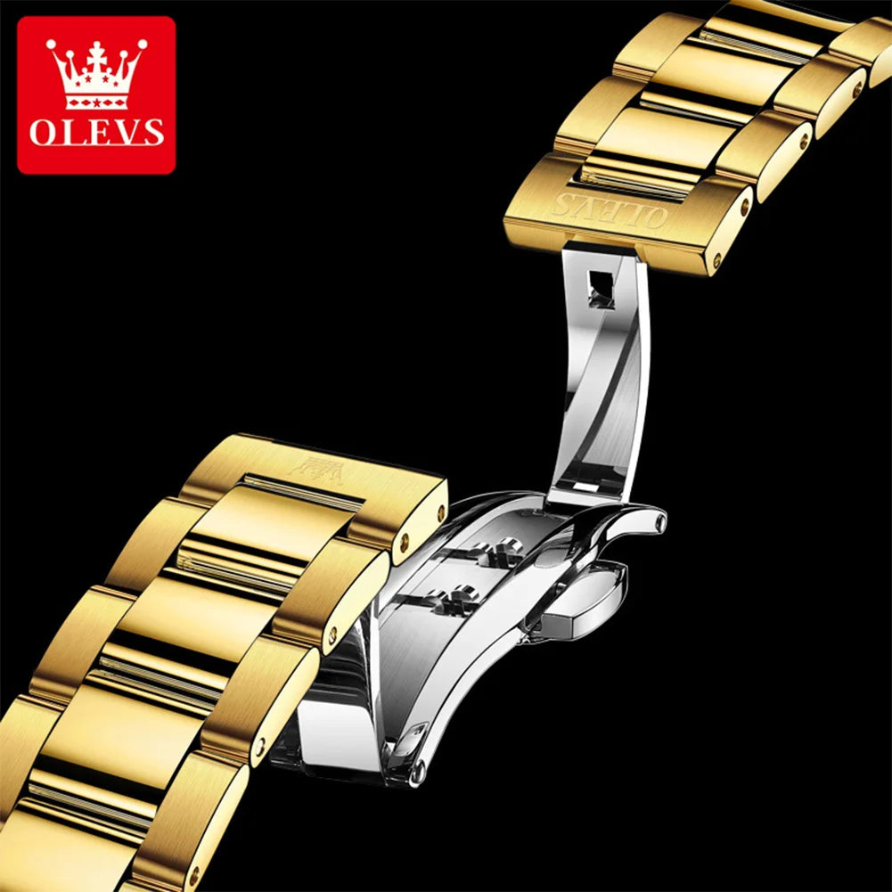 OLEVS 6638 Men Watch Brand Mechanical Movement Automatic Watch Men Luxury Waterproof Calendar Timing Code Original Men Watch