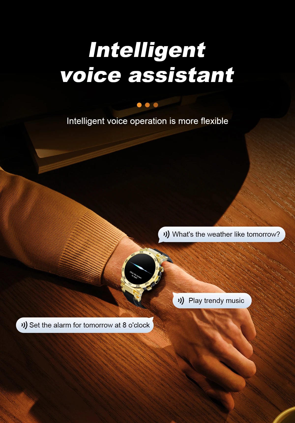 LIGE Fashion LED Flashlight Smart Watch For Men Custom Watch Face Bluetooth Call  Bracelet Sport Blood Oxygen Monitor Smartwatch