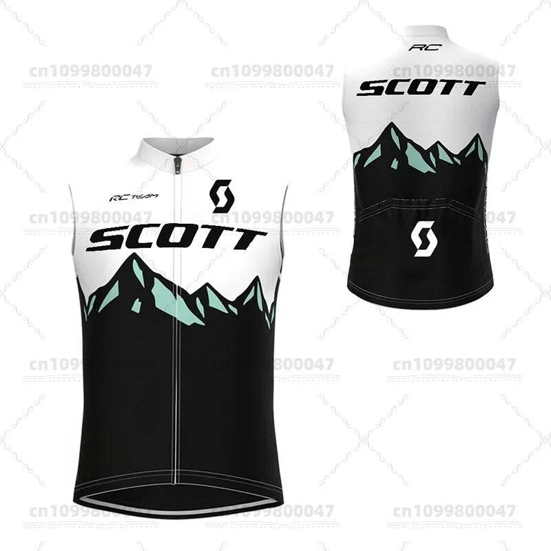 Men's Bike Vest Lightweight Windproof Sleeveless Cycling Suit Bike Soft Breathable Quick Dry MTB Bike Vest