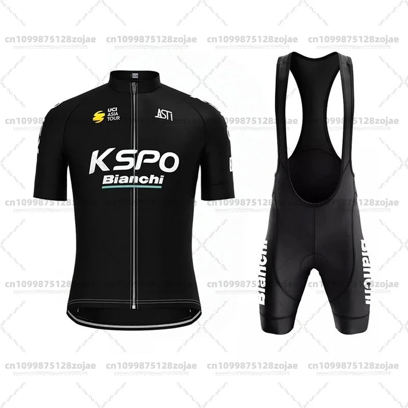 2025 Men's Retro Short Sleeve Jersey BIANCHI Cycling Jersey Bicycle Summer Short Sleeve Quick Dry Cycling Suit Kit