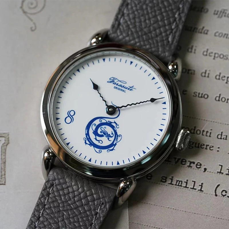 FARASUTE Men Automatic Watch 40mm Luxury Mechanical Wristwatch Sapphire Enamel Dial Hangzhou 5000 Small Rotor Dragon Limited