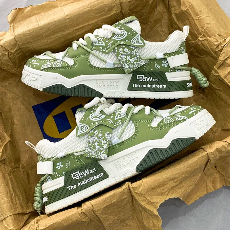 2025 Men's Summer Sports Shoes Fashionable and Versatile New Running Student Trend Mesh Soft Sole Anti Slip and Odor Proof