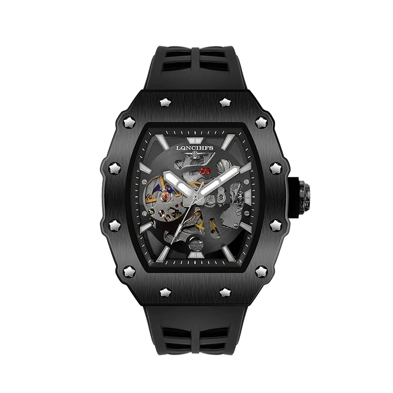 Men's luxury automatic Mechanical Watch  Sport Outdoor tourbillon waterproof luminous Fashion watch for men reloj hombre