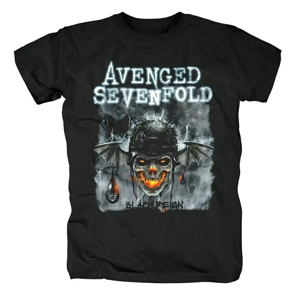 men Harajuku Metalcore Avenged Sevenfold Rock T Shirt Hip Hop Streetwear T Shirt Heavy Metal Plus Size T Shirt Women 62446