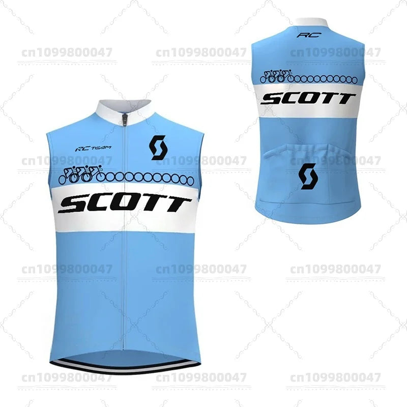 Men's Bike Vest Lightweight Windproof Sleeveless Cycling Suit Bike Soft Breathable Quick Dry MTB Bike Vest