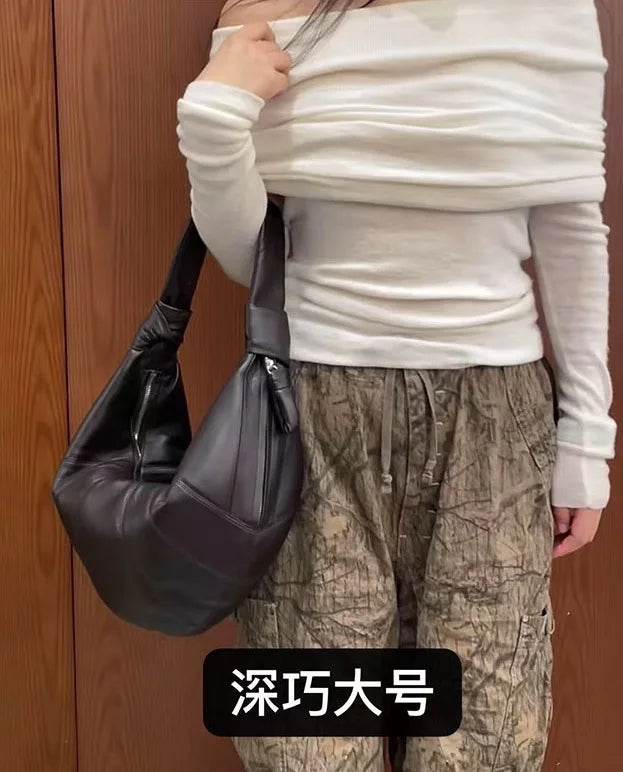 Large Size Capacity leather Cross-Body Bag for Women