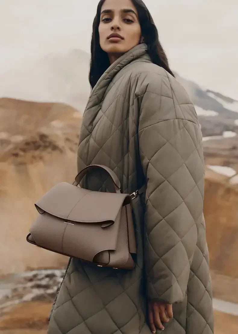 new women's  Fashion leather pleated women's handbag