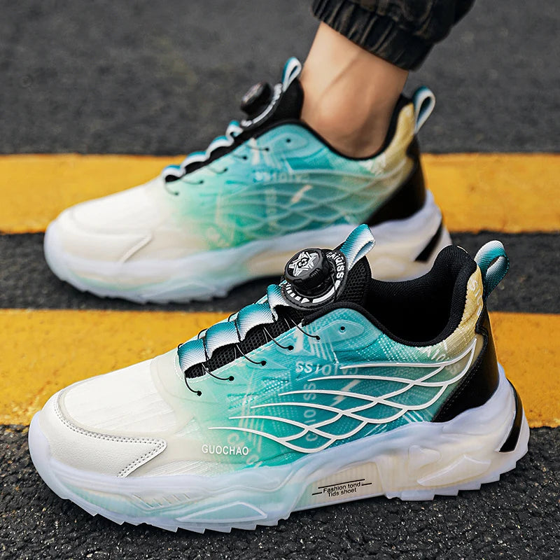 Men's Versatile and Breathable New Sports Shoes - Breathable Woven Upper with Stripesd Design, Light and Comfortable, Sports Shoes for Running, Training and Wear