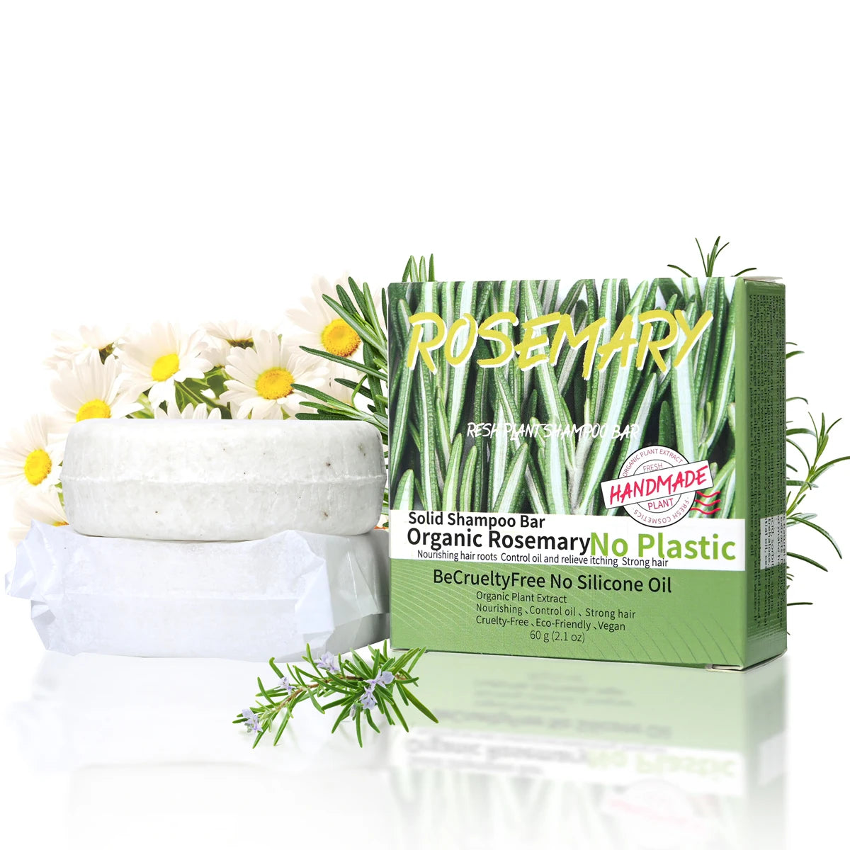 60g Natural fragrance rosemary shampoo soap