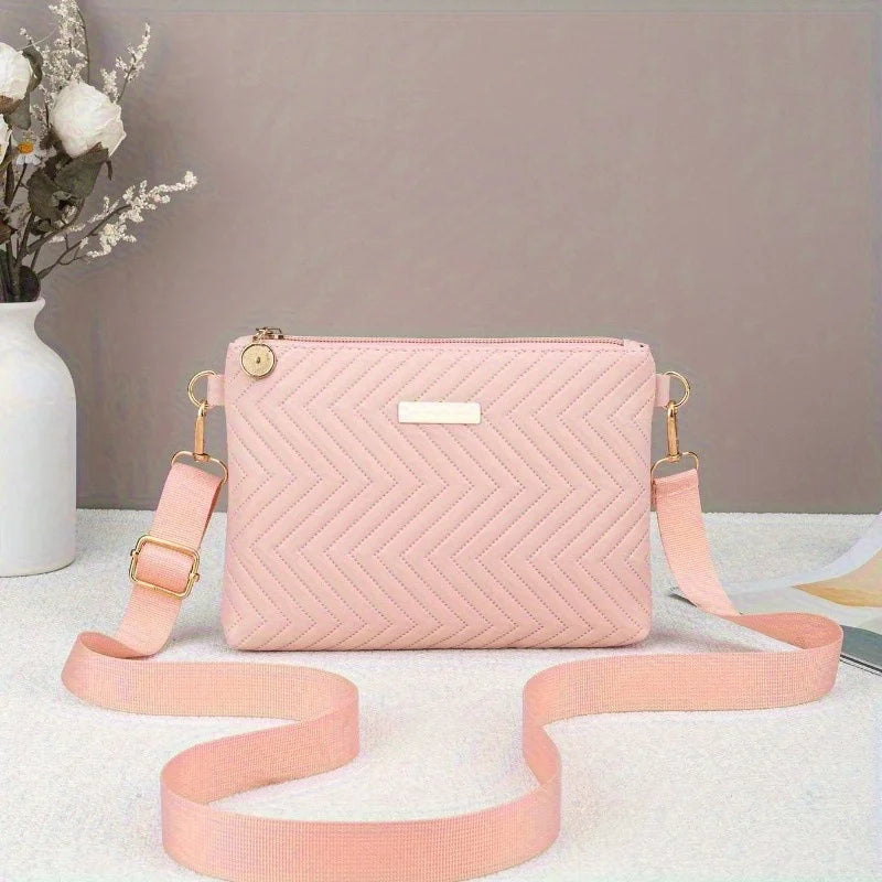 Quilted Chain Crossbody Bag for Women