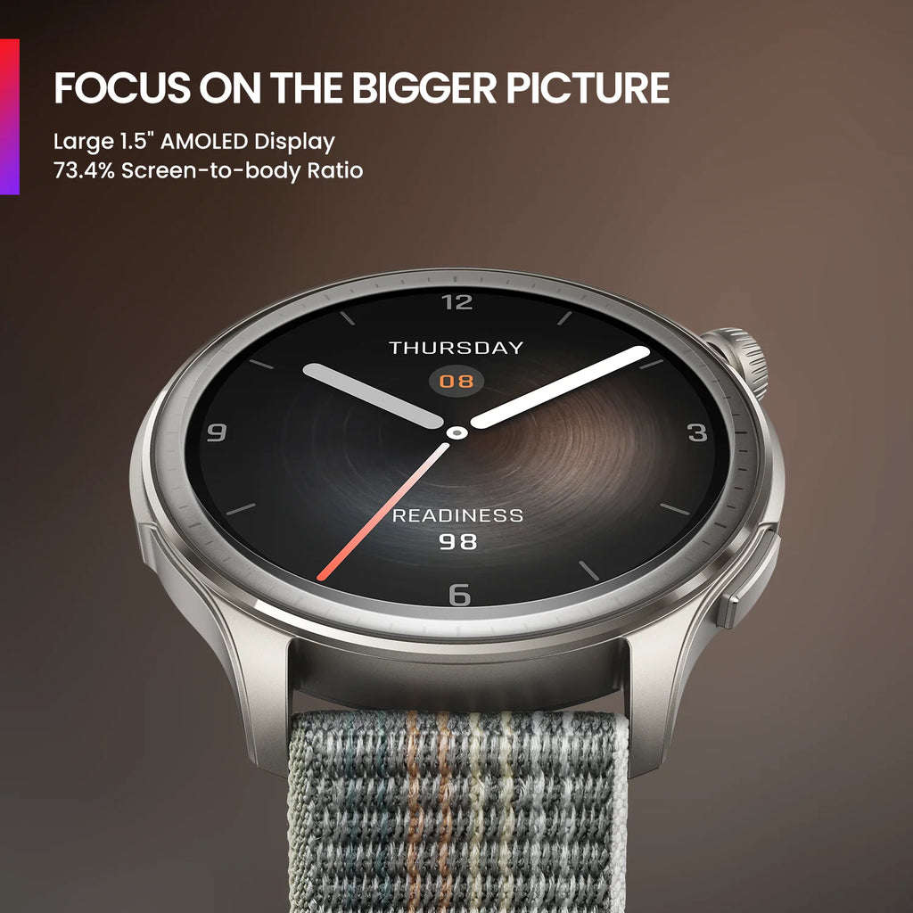 [Refurbished] Amazfit Balance 46mm Smart Watch 150+Sports Modes 14-Day Battery Dual-Band GPS SmartWatch For Android IOS Phone