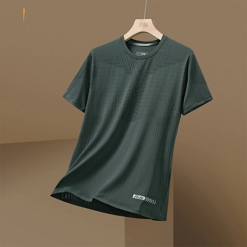 Quick Dry Sport T Shirt Men'S 2024 Short Sleeves Summer Casual Print Plus OverSize 3XL Top Tees GYM Tshirt Clothes