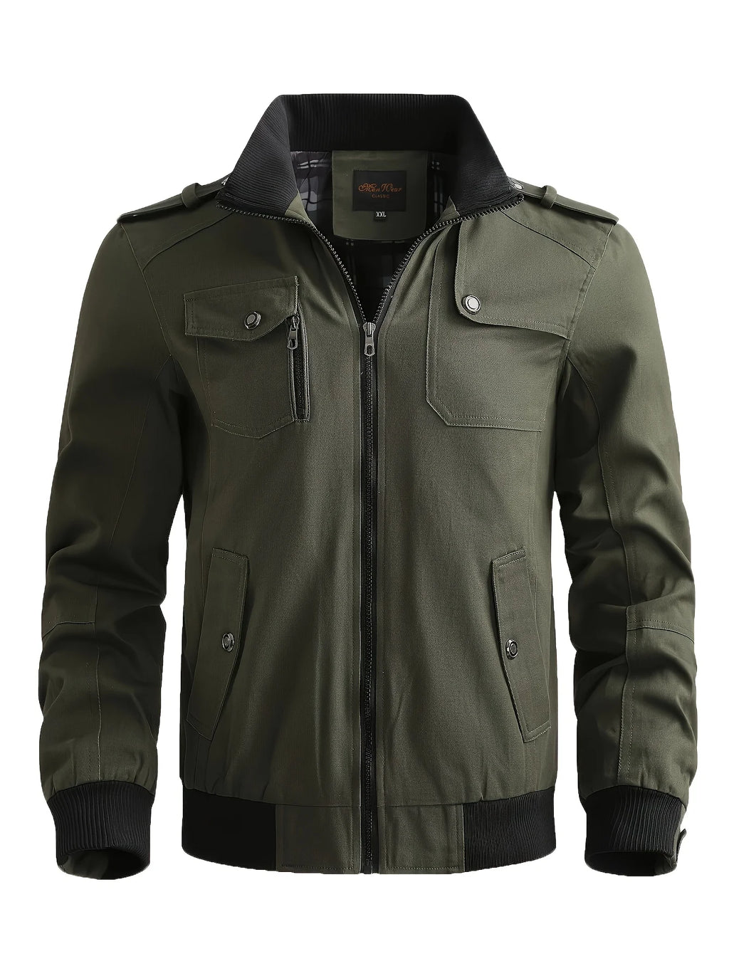 Men's standing collar workwear jacket casual jacket