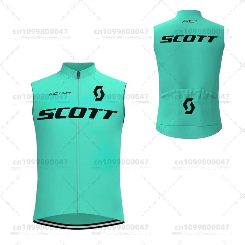 Men's Bike Vest Lightweight Windproof Sleeveless Cycling Suit Bike Soft Breathable Quick Dry MTB Bike Vest