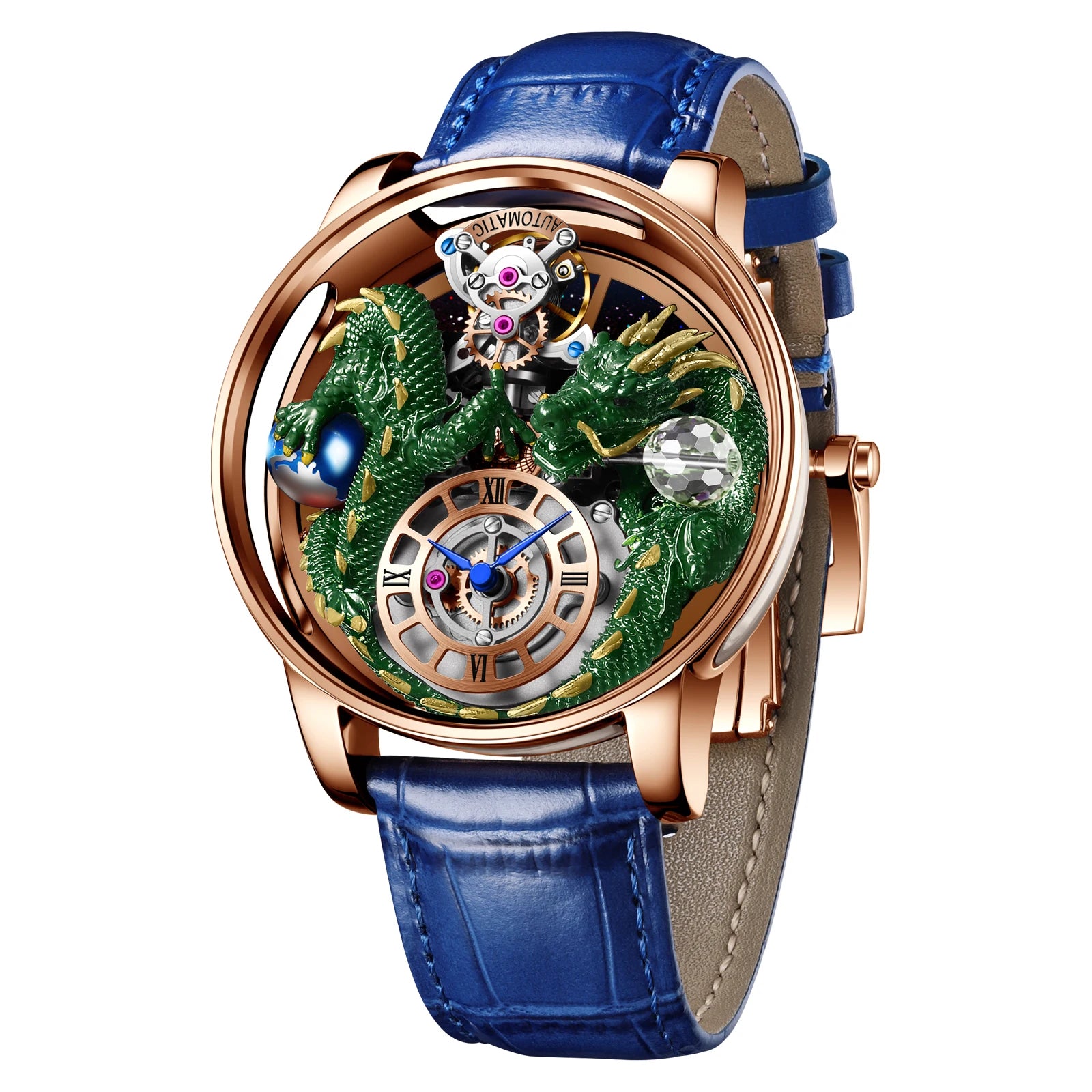 2024 New PINDN Jaco&Co Brand Watch Men's Leather Sports Watch Men's Quartz Watch Chronograph Men's Clock Relogio Masculino