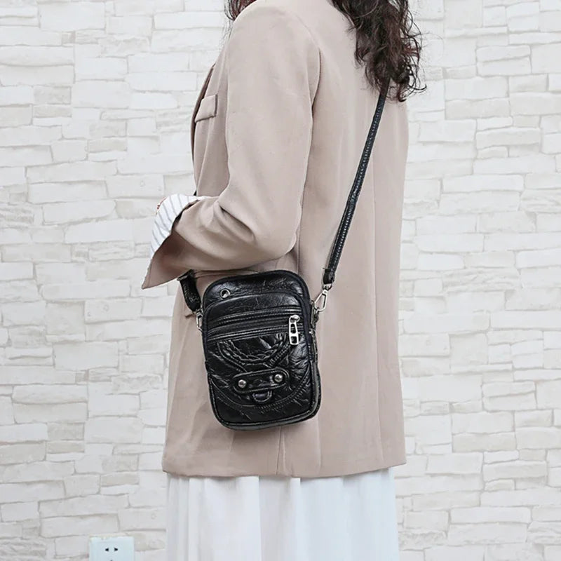 Leather Small Shoulder Bag For Women