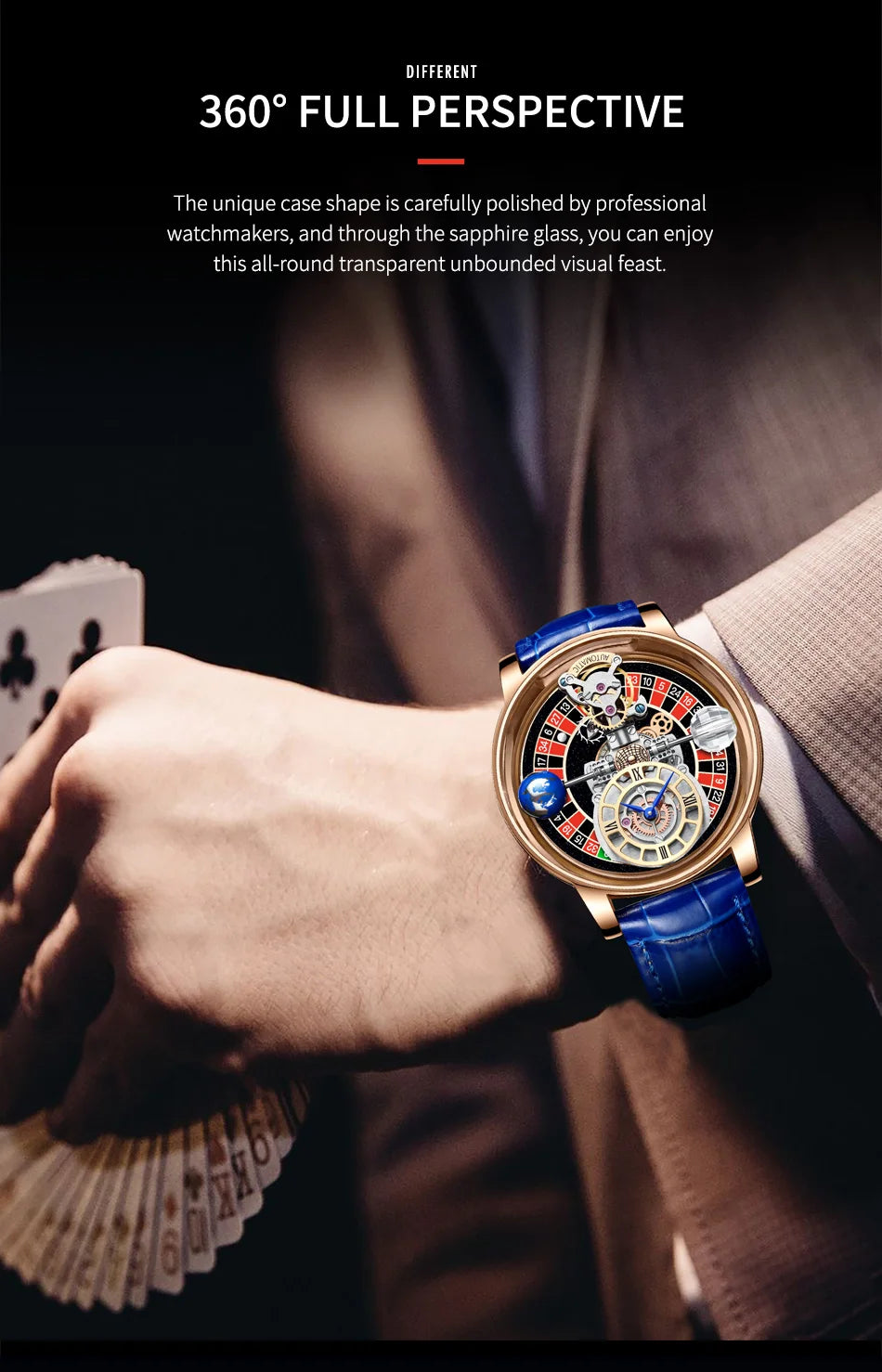 2024 PINDU DESIGN Men Watches Top Brands Luxury Celestial Series Roulette Creative Watch Quartz Wristwatch Montre Homme