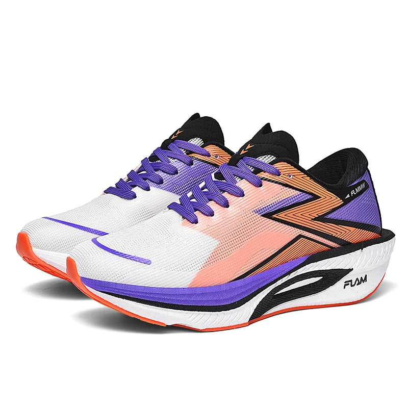 Men's Sports Shoes Sneakers Carbon Plate Running Shoes Male Marathon Racing Shock-absorbing Athletics Training Shoes for Women