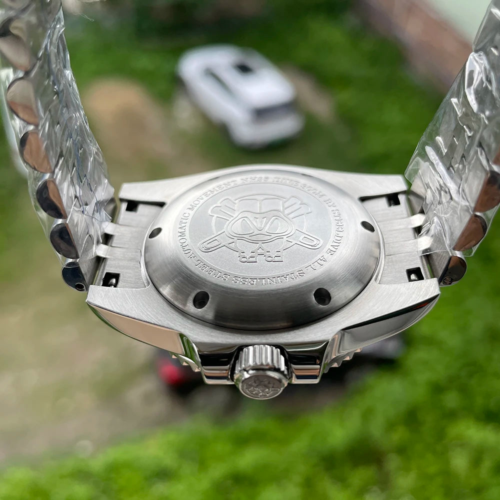 SD1953 Gray Dial Stainless Steel NH35 Watch Steeldive 40.5mm STEELDIVE Brand Sapphire Glass Men Diver Watches reloj hombre