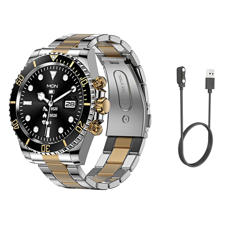 Smart Watch Man Aiweile AW12 High-End Luxury Smartwatch Fitness Tracker Sport Business Bluetooth Call for Xiomi IOS DIY Faces