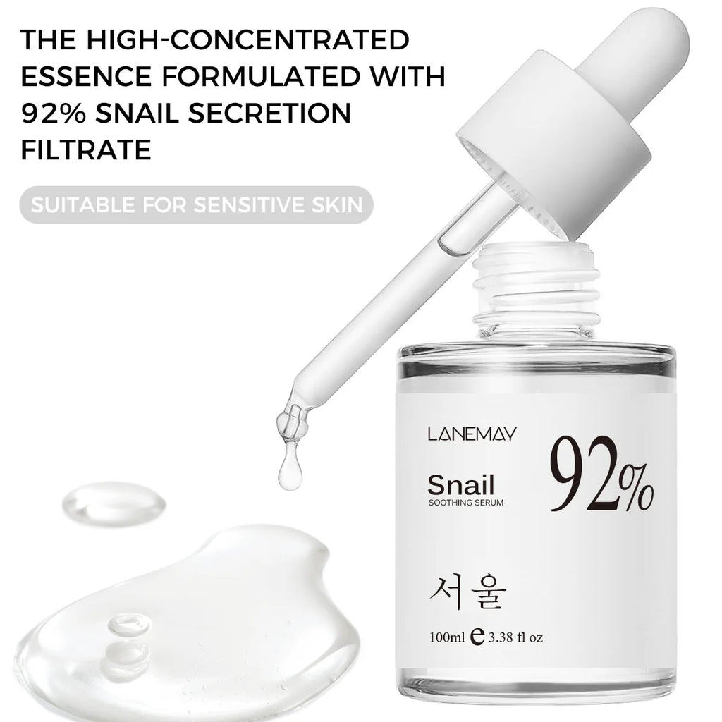 100ml 92% Snail Smoothing Skin Care serum