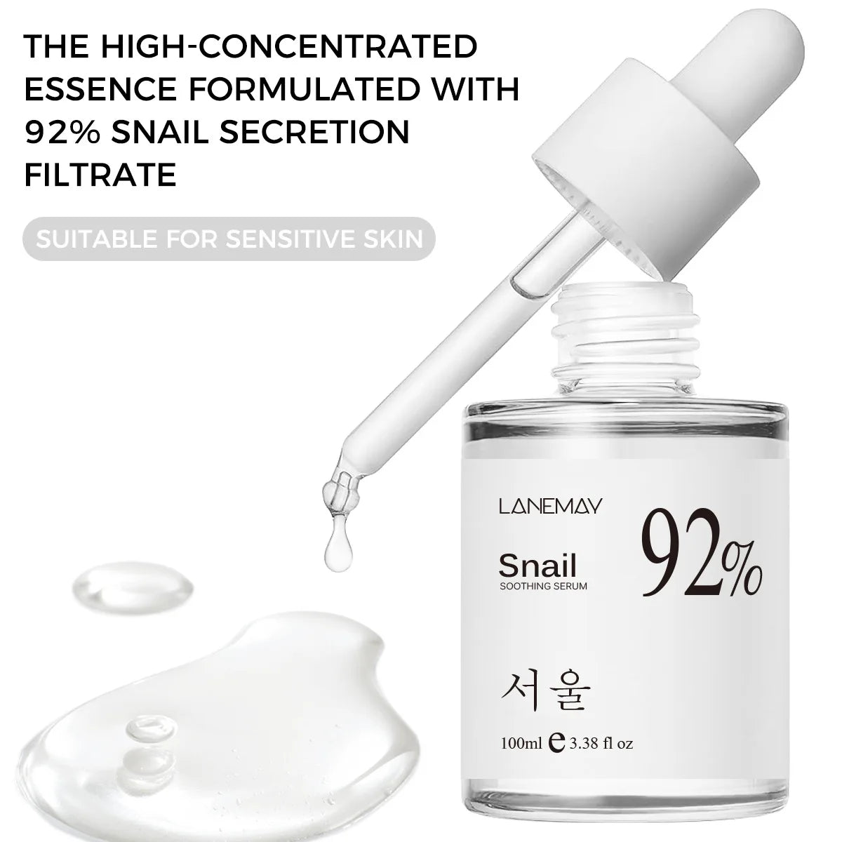 100ml 92% Snail Smoothing Skin Care serum