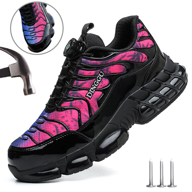 Safety Shoes Men Anti-smash Anti-puncture Steel Toe Work