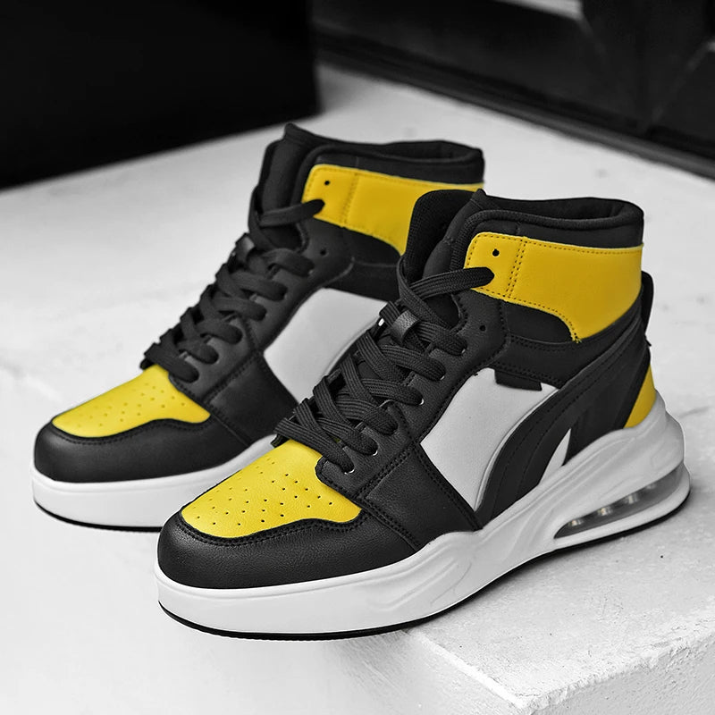 2024 New Hot Selling Men's Sports Shoes Side Shoes Men's Shoes High Top Fashion Shoes Air Cushion Shoes Men's Shoes Trainer Men
