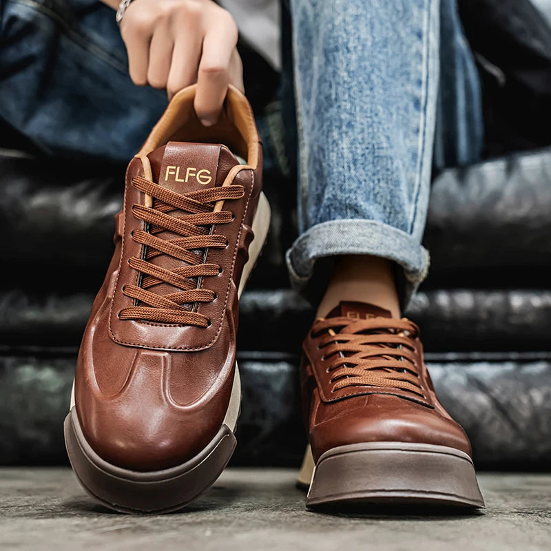 Men's Shoes 2025 Spring and Autumn New Sports Breathable Versatile Men's Sports Retro Casual Shoes