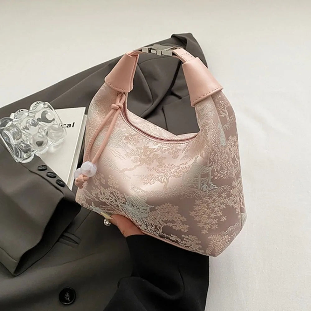 4 Colors Embroidered Chinese Style Handbag