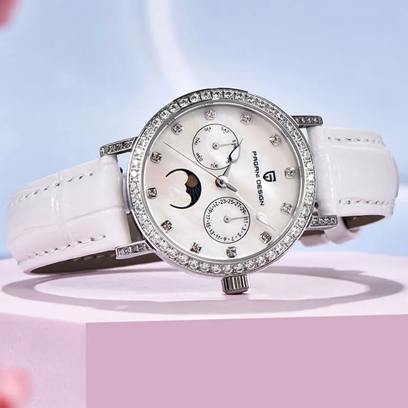 Women Watch PAGANI DESIGN Classic Luxury Leather Quartz Watches Sapphire Glass Sports Waterproof Wristwatch 33mm Watch for Women